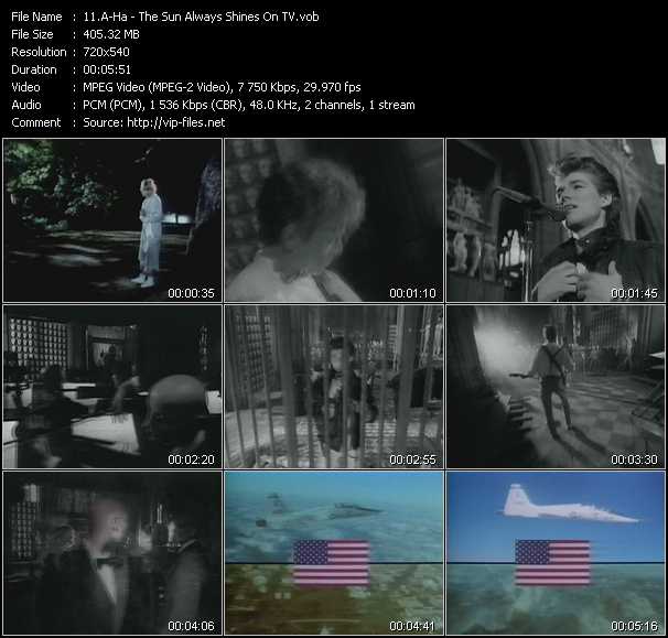 A-ha video - The Sun Always Shines On TV